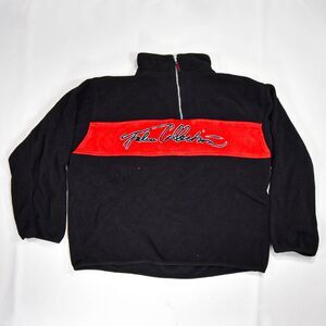 Vintage Fubu Collection Spell Out Sherpa 1/4 Zip Pullover Sweater - XXL